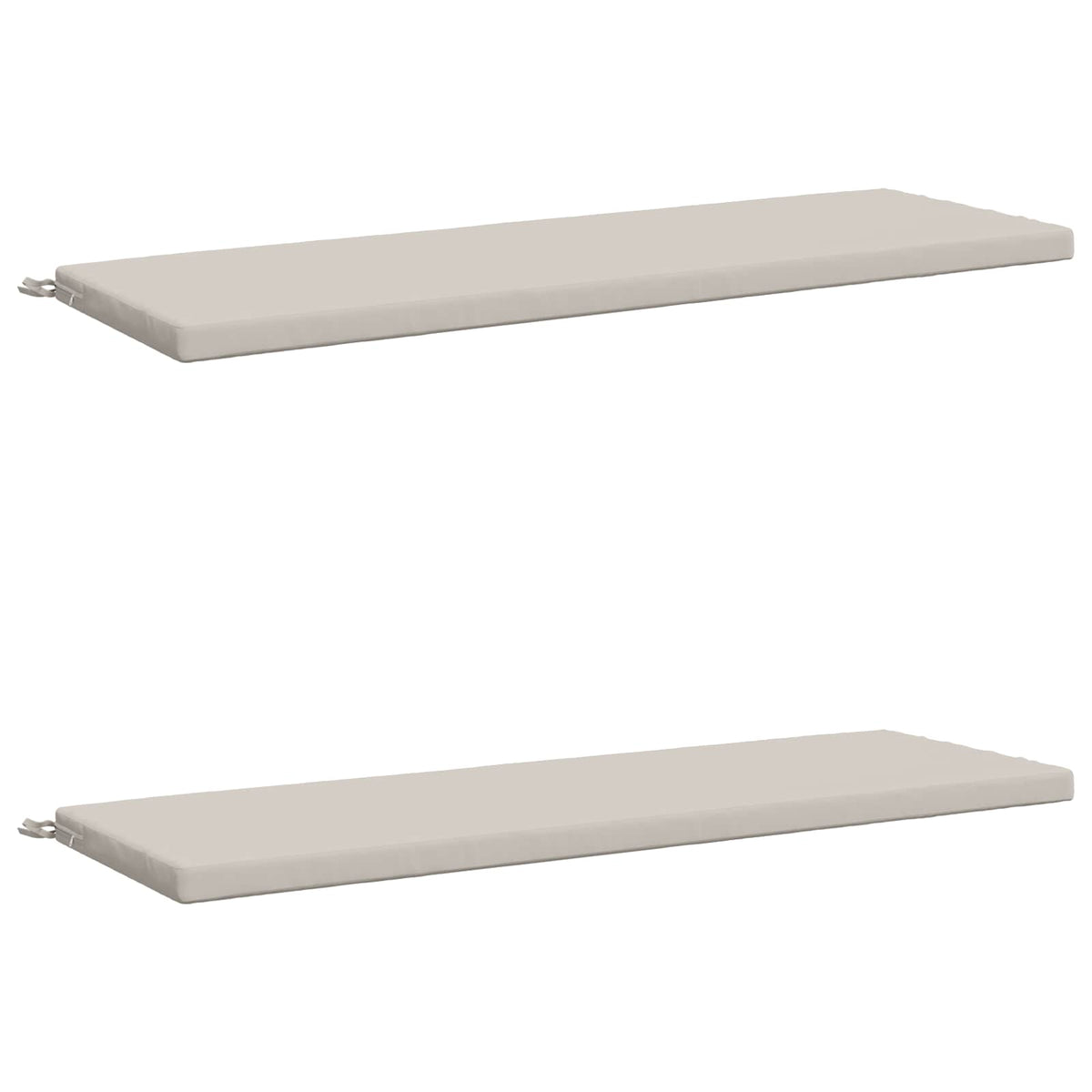 2-Piece Bench Cushions SOEST 2 pcs 100% Polyester White