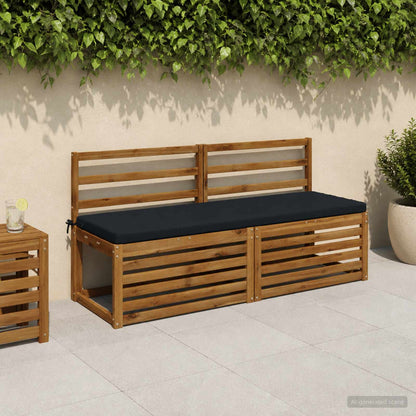2-Piece Bench Cushions SOEST 2 pcs 100% Polyester Dark Blue