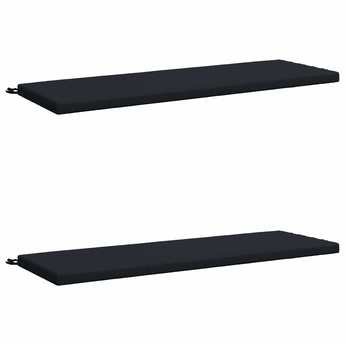 2-Piece Bench Cushions SOEST 2 pcs 100% Polyester Dark Blue