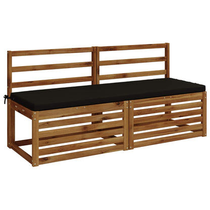 Bench Cushion SOEST 100% Polyester Black 140 x 50 x 5 cm