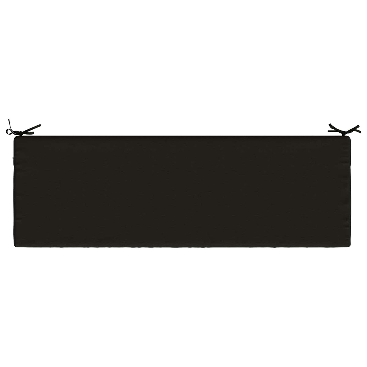 Bench Cushion SOEST 100% Polyester Black 140 x 50 x 5 cm