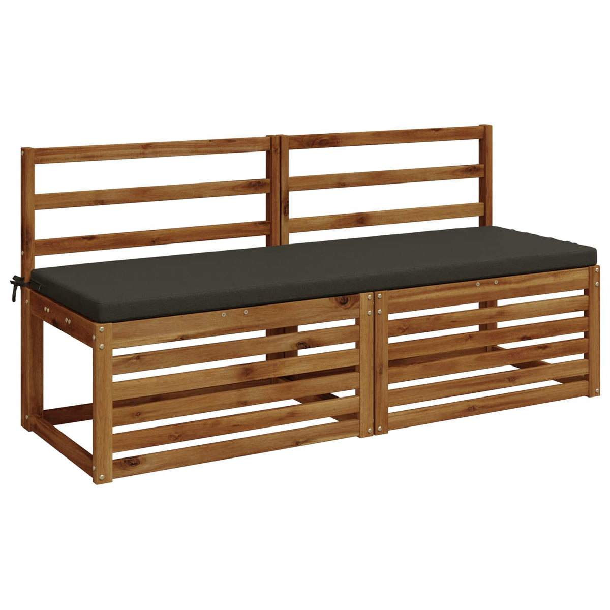 Bench Cushion SOEST 100% Polyester Anthracite 140 x 50 x 5 cm
