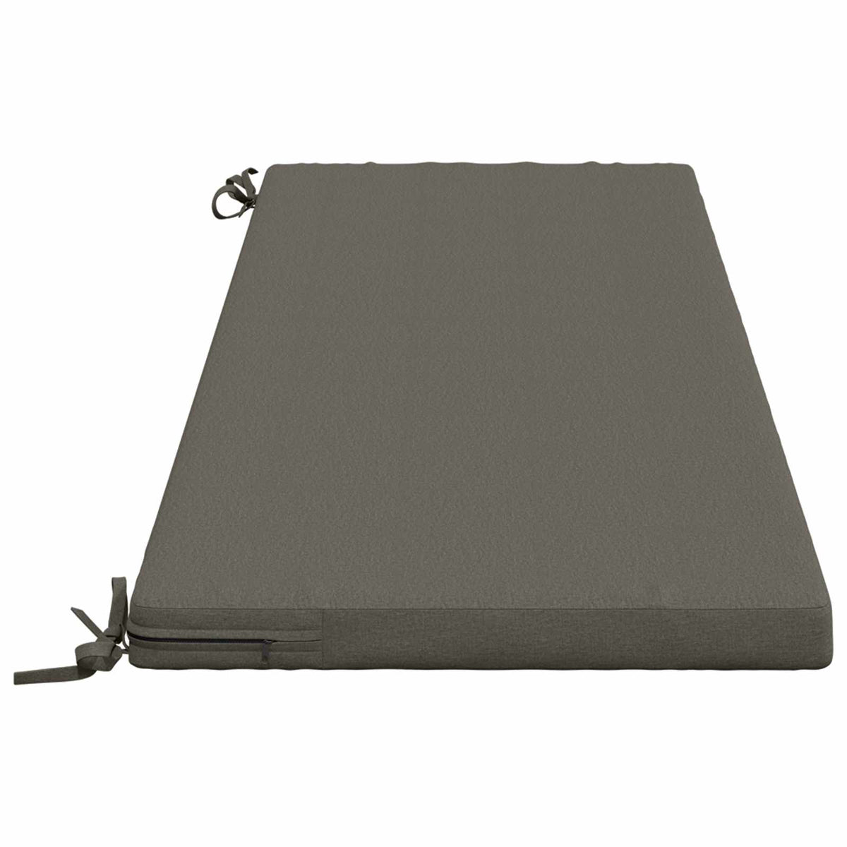 Bench Cushion SOEST 100% Polyester Grey 140 x 50 x 5 cm