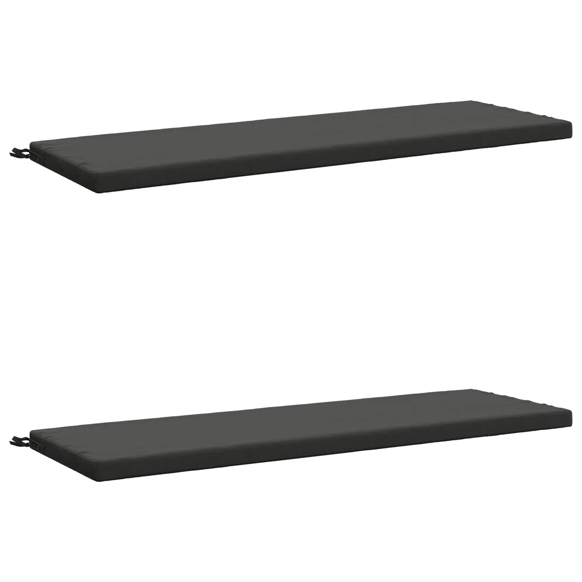 2-Piece Bench Cushions SOEST 2 pcs 100% Polyester Anthracite