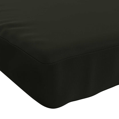 Bench Cushion SOEST 100% Polyester Black 140 x 50 x 5 cm
