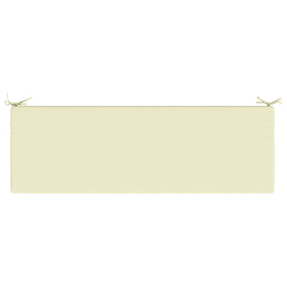 Bench Cushion SOEST 100% Polyester Cream 140 x 50 x 5 cm