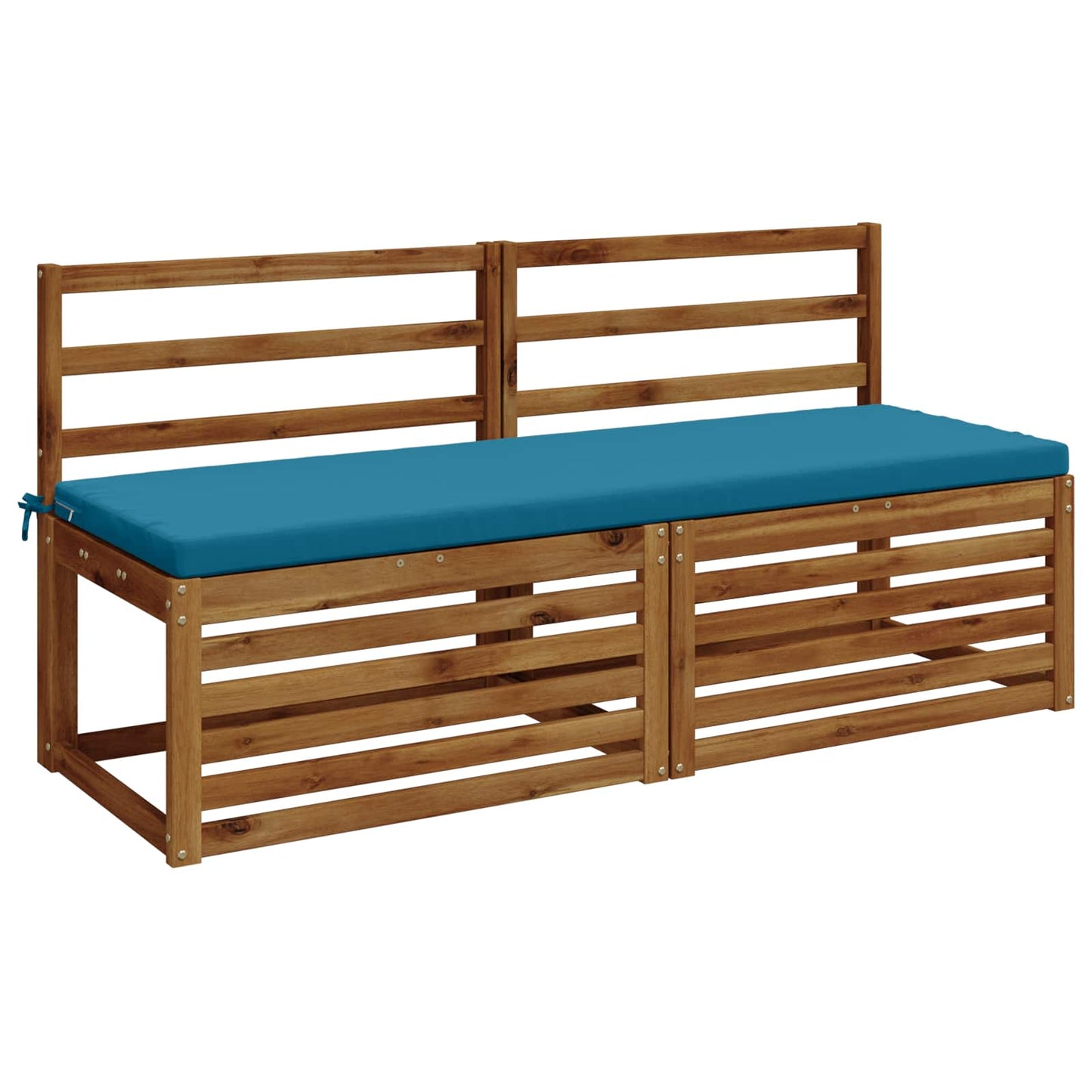 Bench Cushion SOEST 100% Polyester Light Blue 140 x 50 x 5 cm
