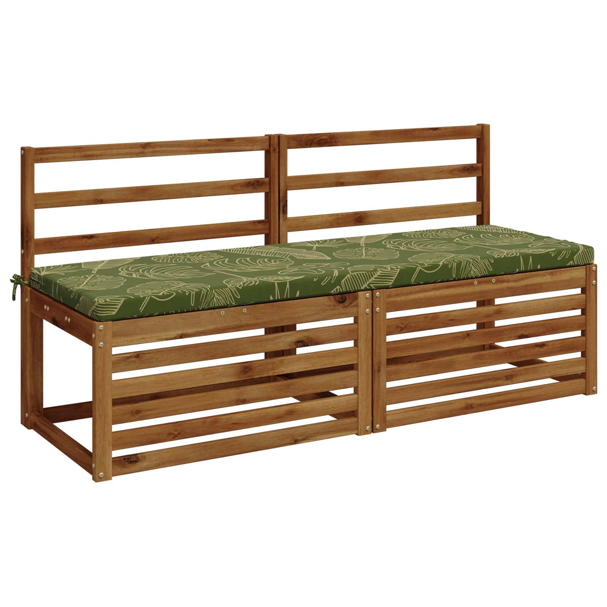 Bench Cushion SOEST 100% Polyester Leaf Design 140 x 50 x 5 cm