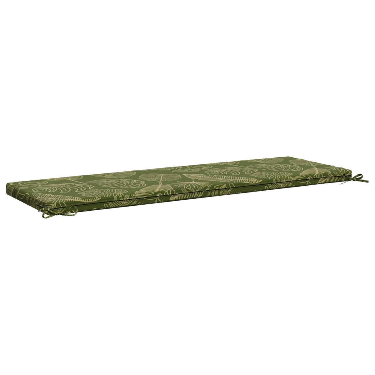 2-Piece Bench Cushions SOEST 2 pcs 100% Polyester Leaf Design