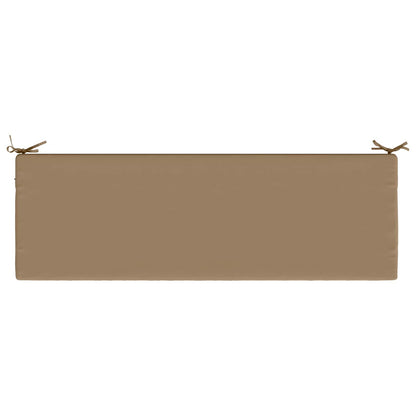 2-Piece Bench Cushions SOEST 2 pcs 100% Polyester Taupe