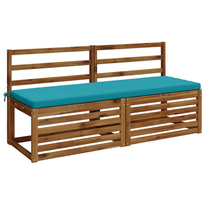 Bench Cushion SOEST 100% Polyester Turquoise 140 x 50 x 5 cm
