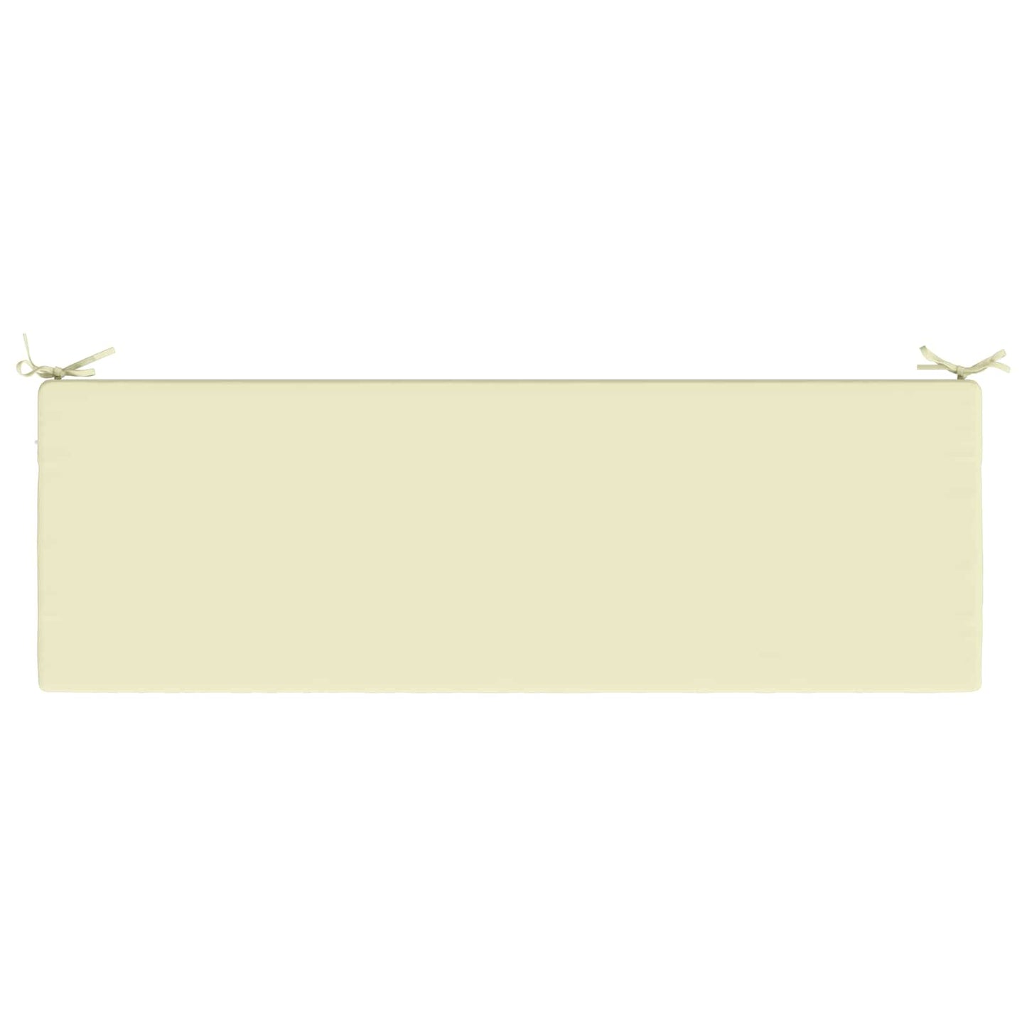 2-Piece Bench Cushions SOEST 2 pcs 100% Polyester Cream
