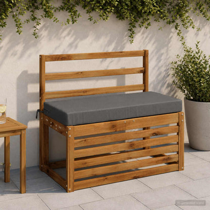 2-Piece Bench Cushions SOEST 2 pcs 100% Polyester Grey