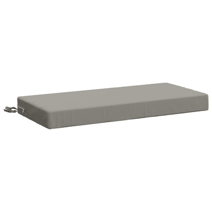 2-Piece Bench Cushions SOEST 2 pcs 100% Polyester Grey