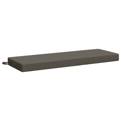 2-Piece Bench Cushions SOEST 2 pcs 100% Polyester Grey