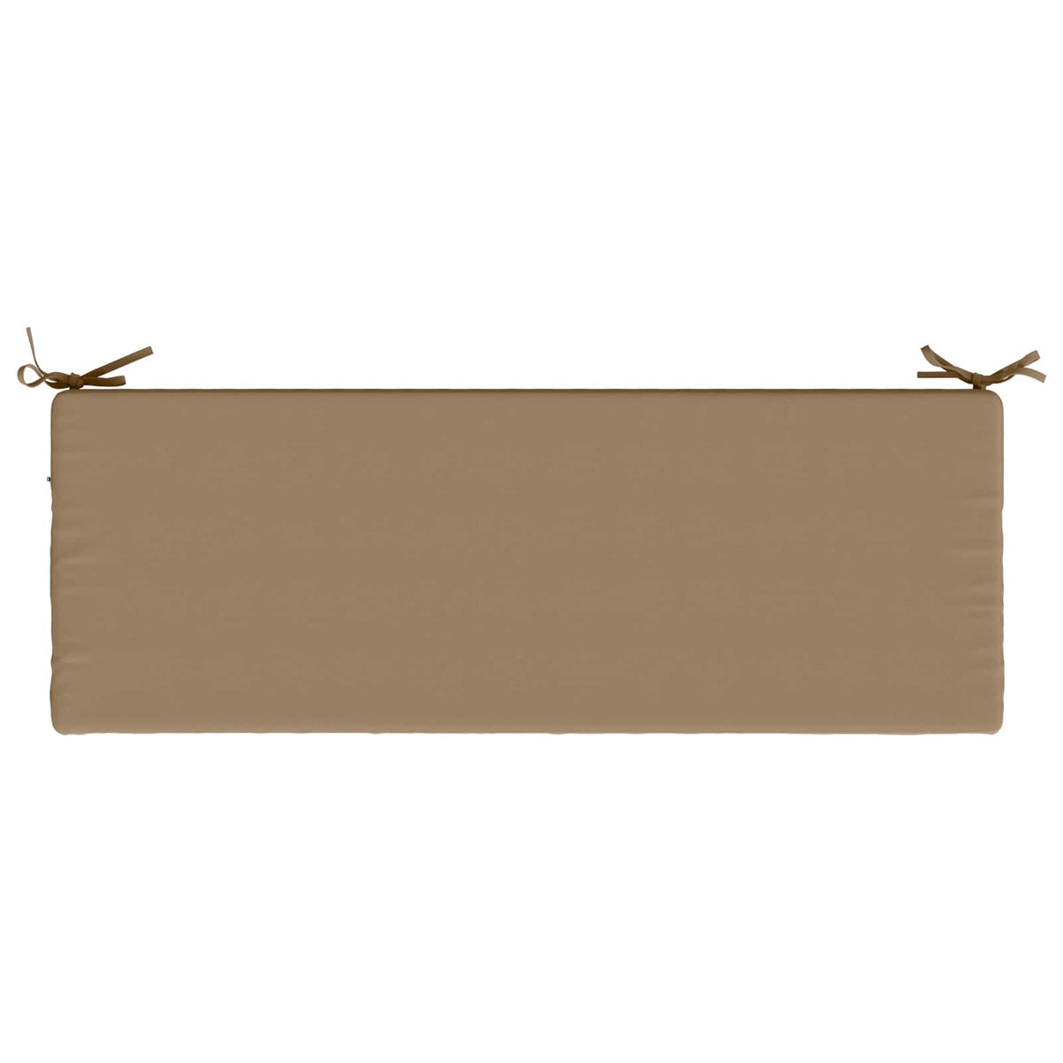 2-Piece Bench Cushions SOEST 2 pcs 100% Polyester Taupe