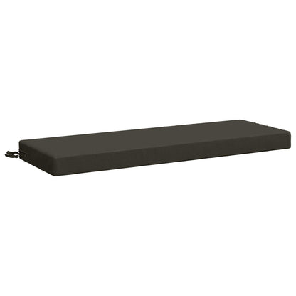 2-Piece Bench Cushions SOEST 2 pcs 100% Polyester Anthracite