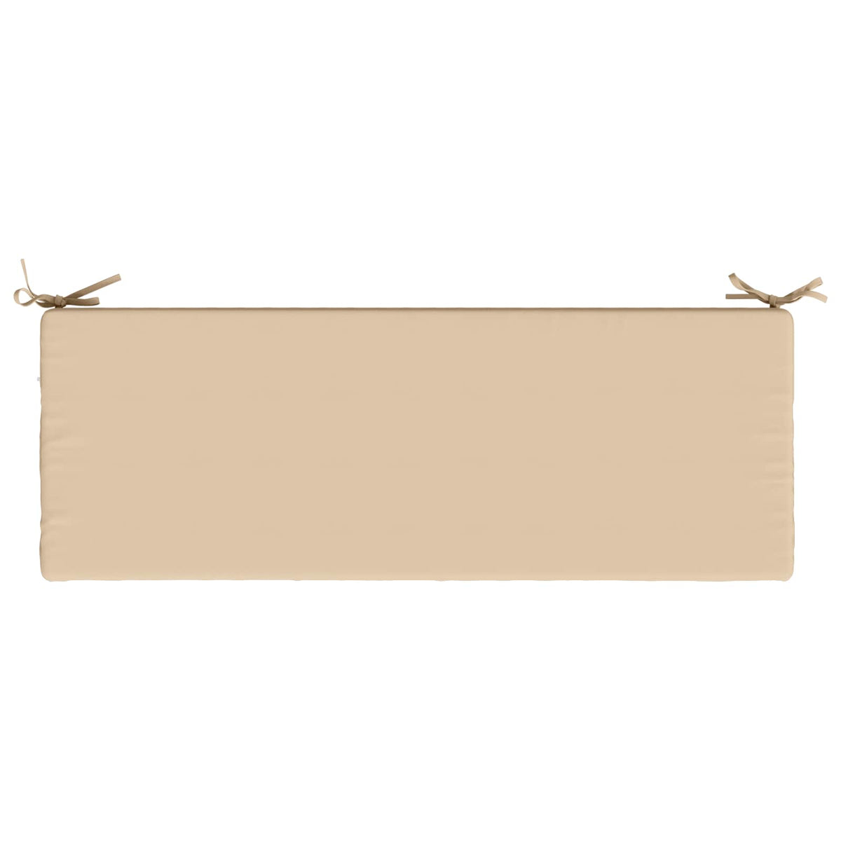 2-Piece Bench Cushions SOEST 2 pcs 100% Polyester Cream