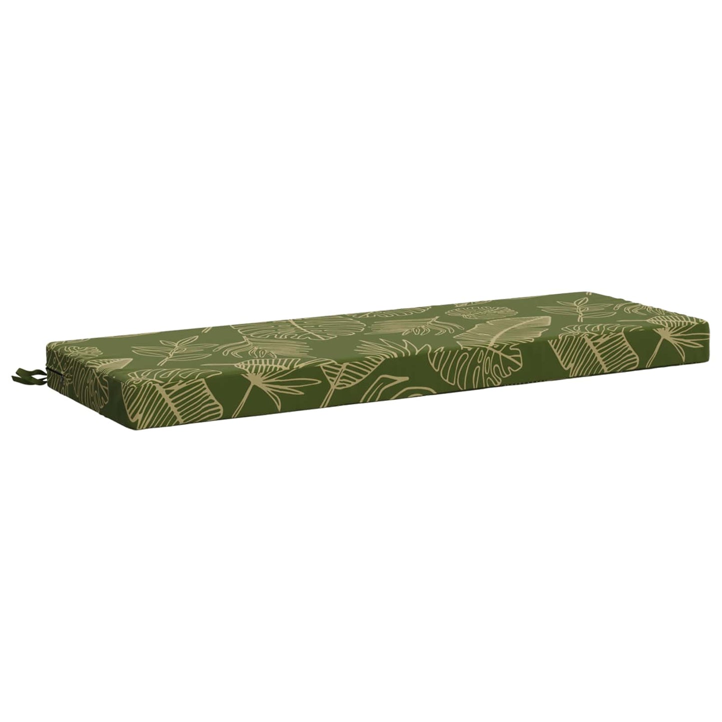 2-Piece Bench Cushions SOEST 2 pcs 100% Polyester Leaf Design