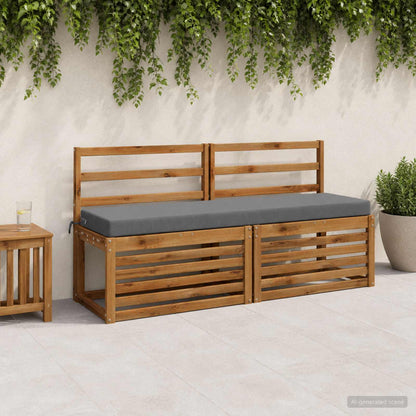 Bench Cushion SOEST 100% Polyester Blue 160 x 40 x 8 cm