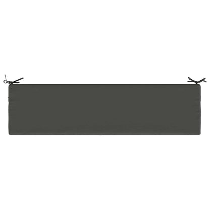 2-Piece Bench Cushions SOEST 2 pcs 100% Polyester Anthracite