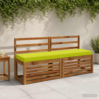 2-Piece Bench Cushions SOEST 2 pcs 100% Polyester Bright Green