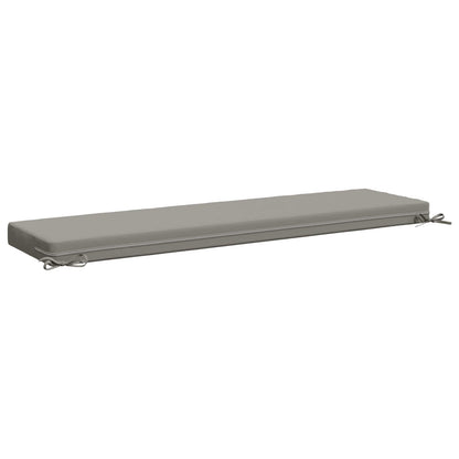 2-Piece Bench Cushions SOEST 2 pcs 100% Polyester Grey
