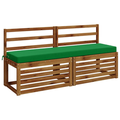 Bench Cushions SOEST 2 pcs 100% Polyester Green 140 x 40 x 8 cm