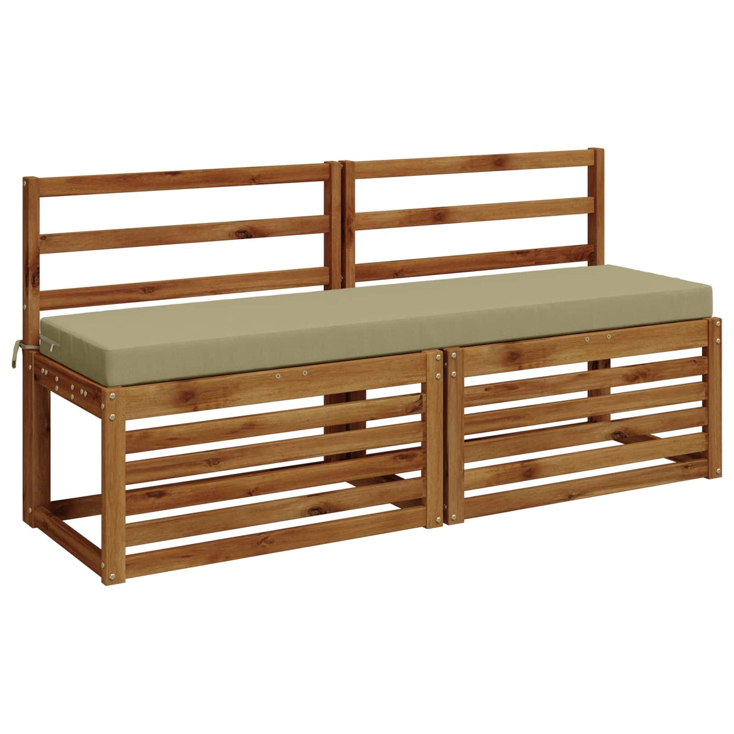 Bench Cushion SOEST 100% Polyester Light Green 150 x 40 x 8 cm