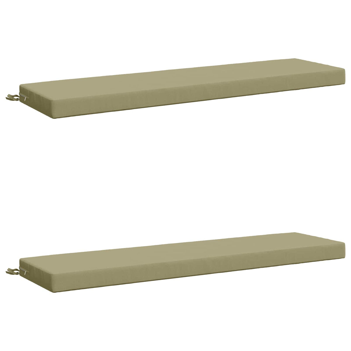 Bench Cushions SOEST 2 pcs 100% Polyester Light Green