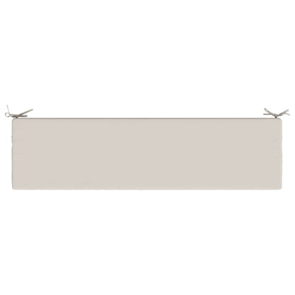 Bench Cushion SOEST 100% Polyester White 150 x 40 x 8 cm
