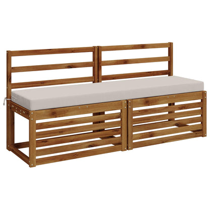 Bench Cushions SOEST 2 pcs 100% Polyester White 150 x 40 x 8 cm