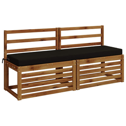 Bench Cushion SOEST 100% Polyester Black 150 x 40 x 8 cm