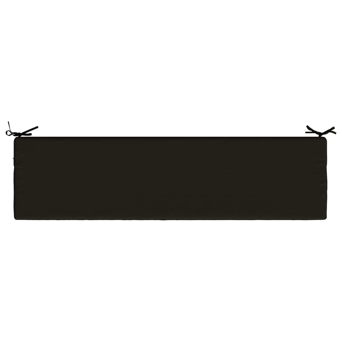 Bench Cushion SOEST 100% Polyester Black 150 x 40 x 8 cm
