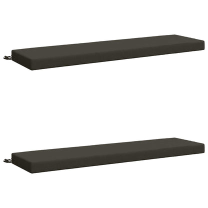 Bench Cushions SOEST 2 pcs 100% Polyester Anthracite