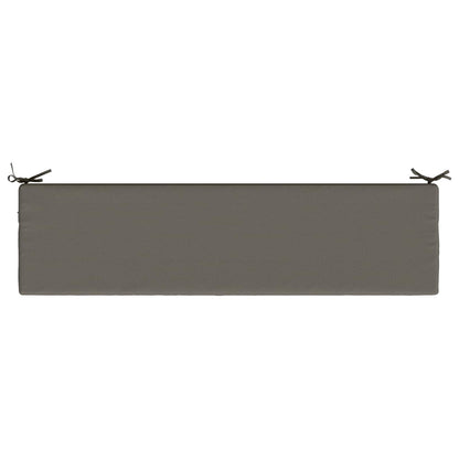 Bench Cushion SOEST 100% Polyester Grey 150 x 40 x 8 cm