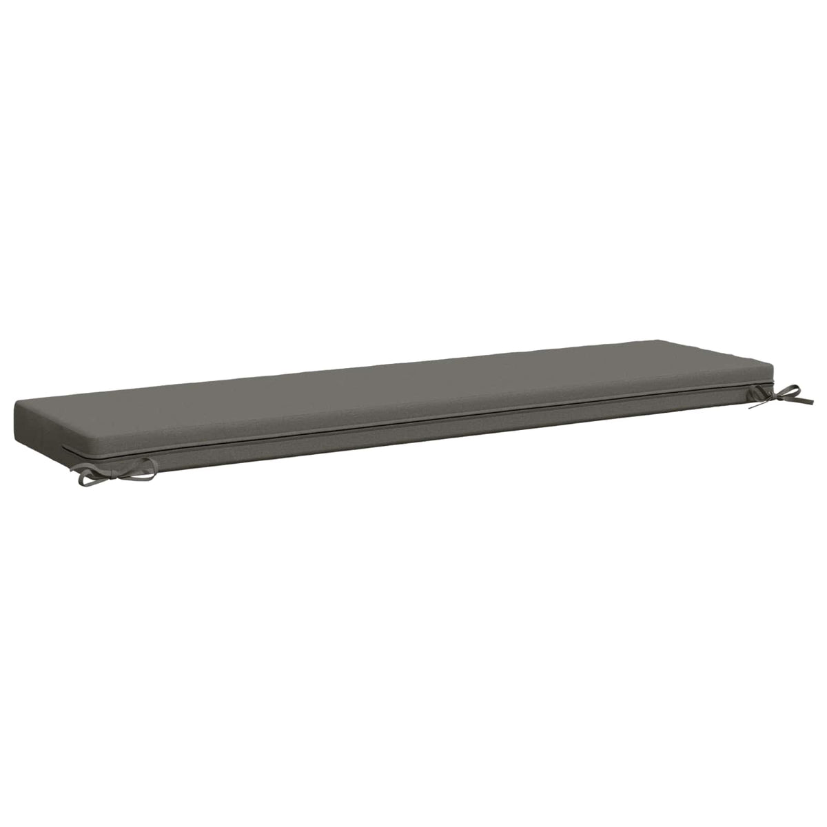 Bench Cushions SOEST 2 pcs 100% Polyester Grey 150 x 40 x 8 cm