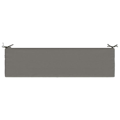 Bench Cushions SOEST 2 pcs 100% Polyester Grey 150 x 40 x 8 cm