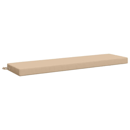 Bench Cushion SOEST 100% Polyester Cream 150 x 40 x 8 cm