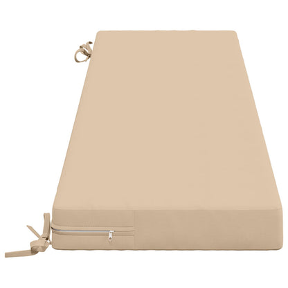 Bench Cushion SOEST 100% Polyester Cream 150 x 40 x 8 cm