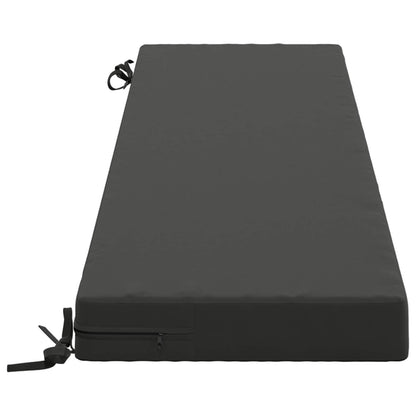 Bench Cushion SOEST 100% Polyester Anthracite 150 x 40 x 8 cm