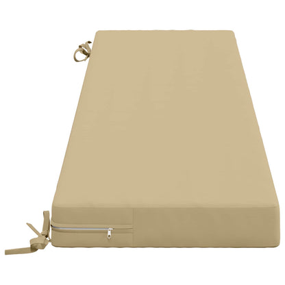 Bench Cushion SOEST 100% Polyester Beige 150 x 40 x 8 cm