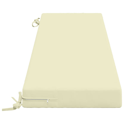 Bench Cushion SOEST 100% Polyester Cream 150 x 40 x 8 cm