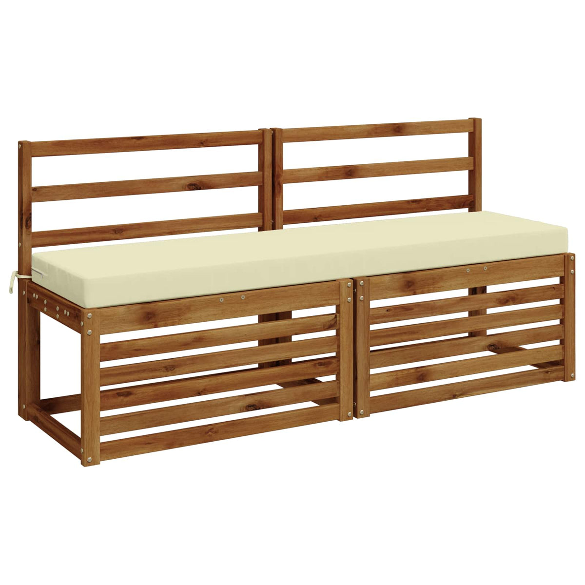 Bench Cushions SOEST 2 pcs 100% Polyester Cream 150 x 40 x 8 cm