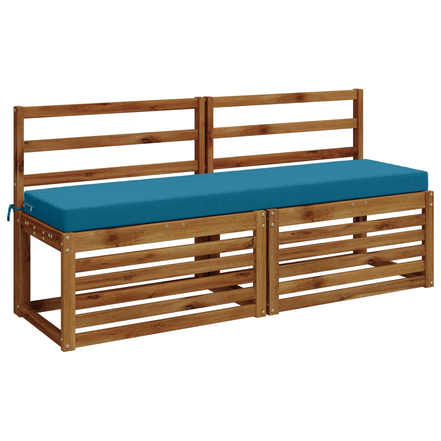 Bench Cushion SOEST 100% Polyester Light Blue 150 x 40 x 8 cm