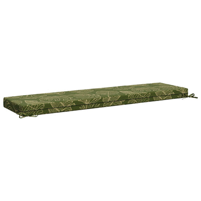 2-Piece Bench Cushions SOEST 2 pcs 100% Polyester Leaf Design