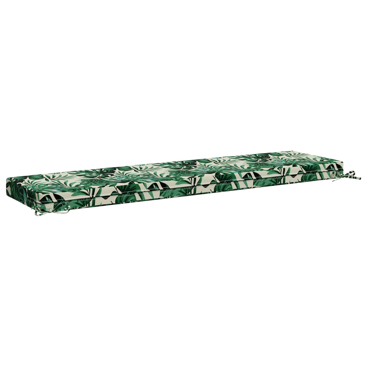 Bench Cushions SOEST 2 pcs 100% Polyester Leaf Pattern