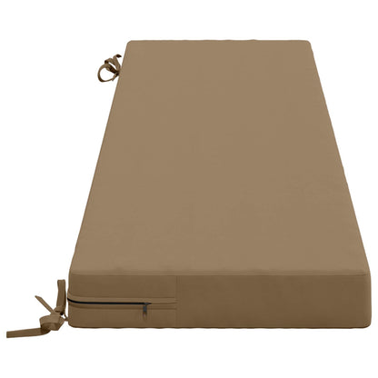 Bench Cushion SOEST 100% Polyester Taupe 150 x 40 x 8 cm