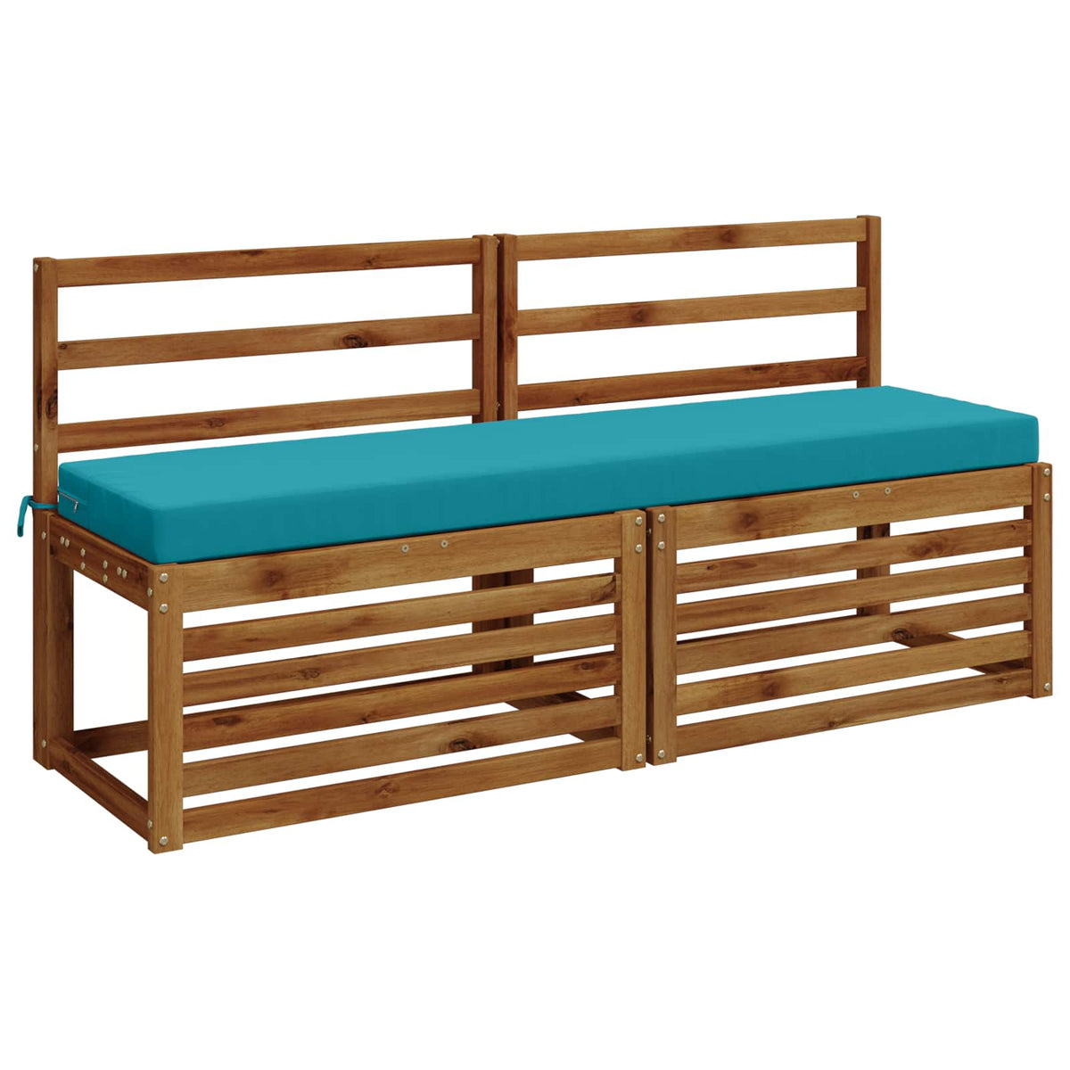 Bench Cushion SOEST 100% Polyester Turquoise 150 x 40 x 8 cm