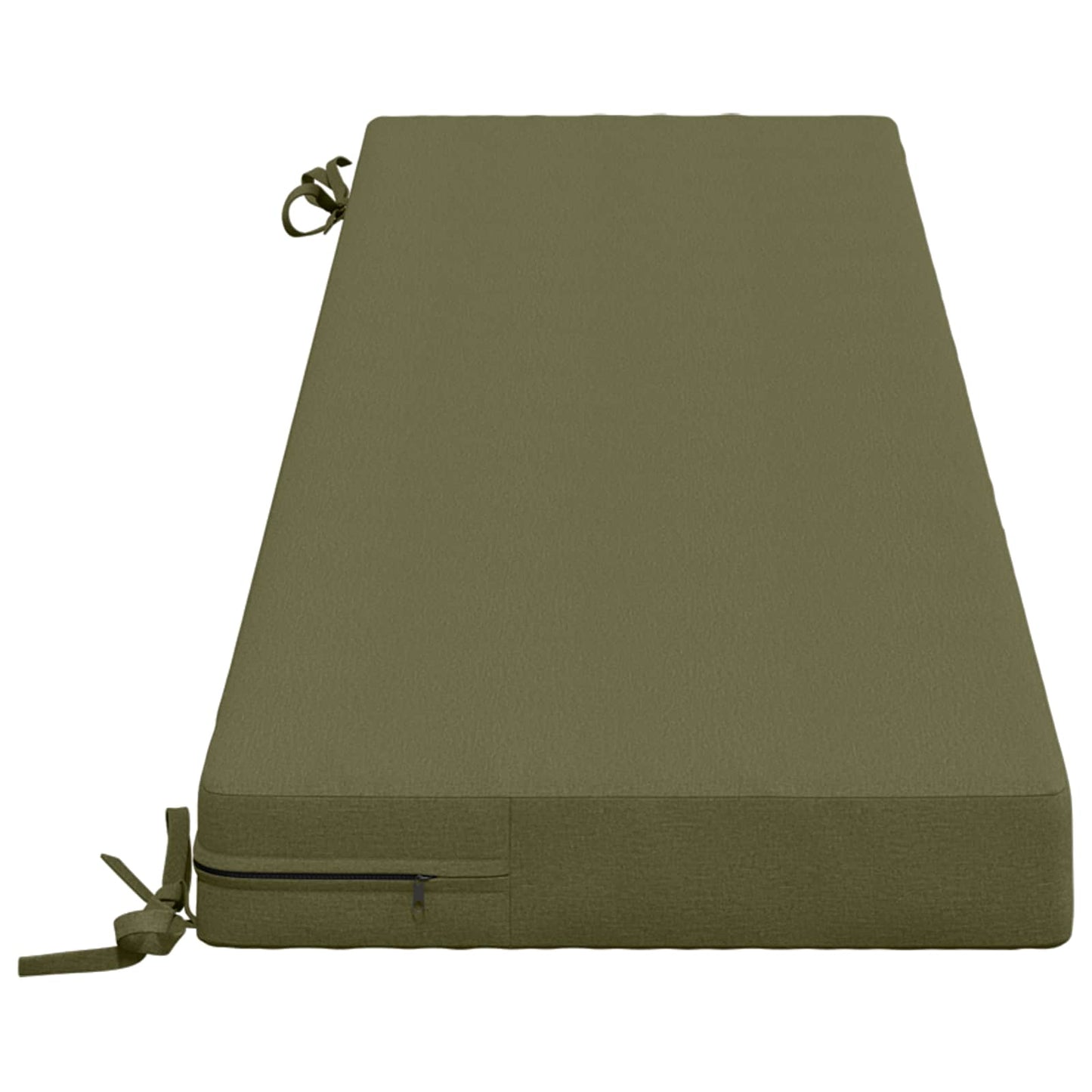 2-Piece Bench Cushions SOEST 2 pcs 100% Polyester Olive Green